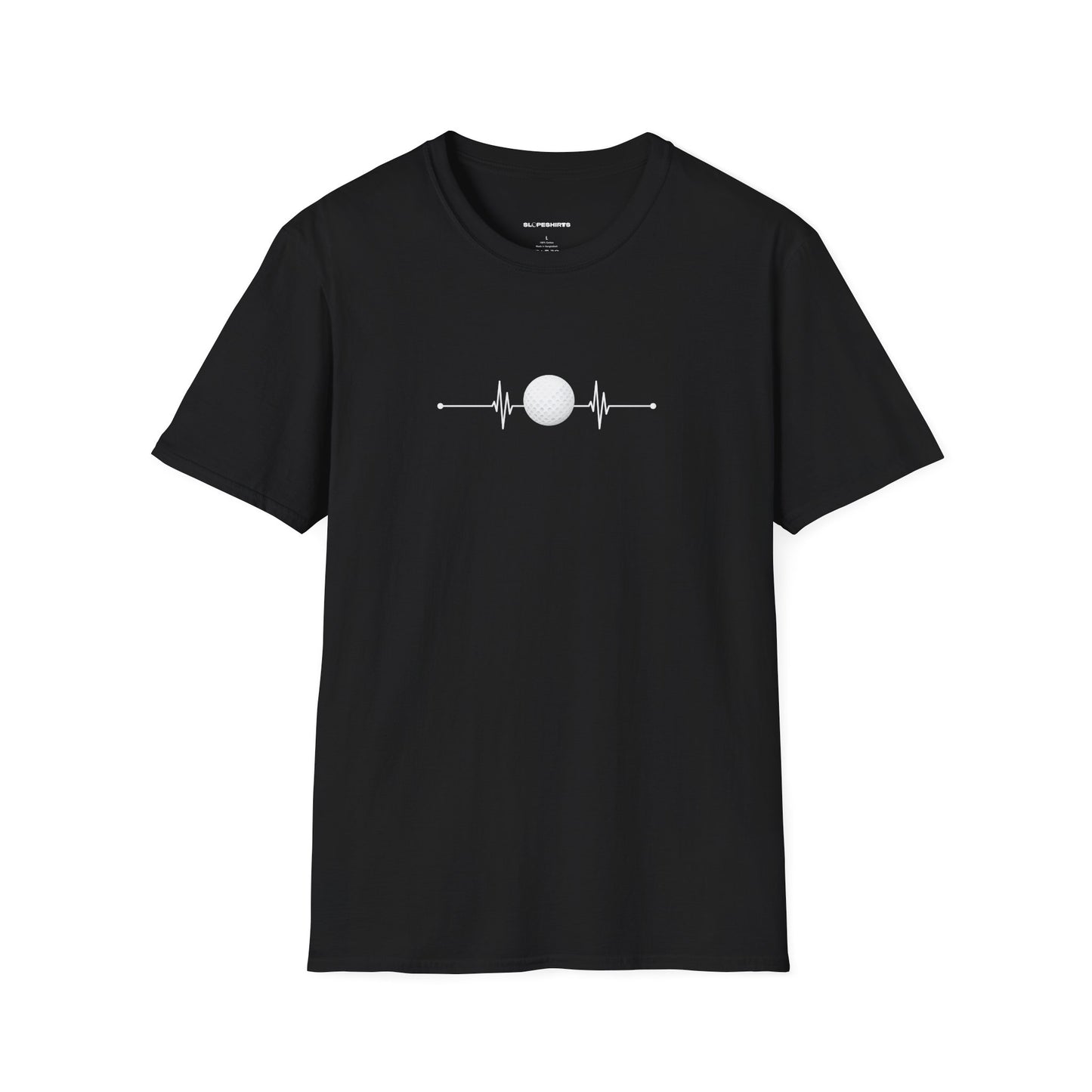 Golf ball heartbeat T-shirt