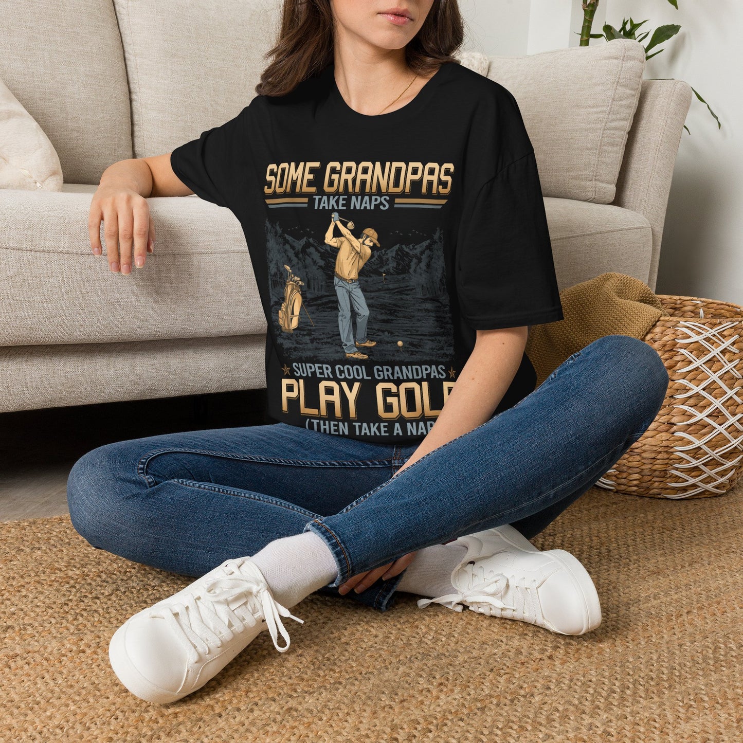 Some grandpas take naps super cool grandpas play golf then take a nap T-shirt