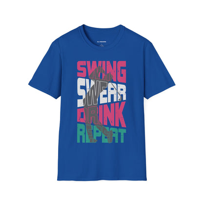 Swing swear drink repeat T-shirt