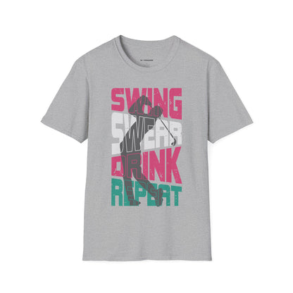 Swing swear drink repeat T-shirt