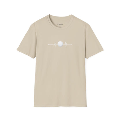 Golf ball heartbeat T-shirt