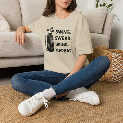 Swing swear drink repeat T-shirt