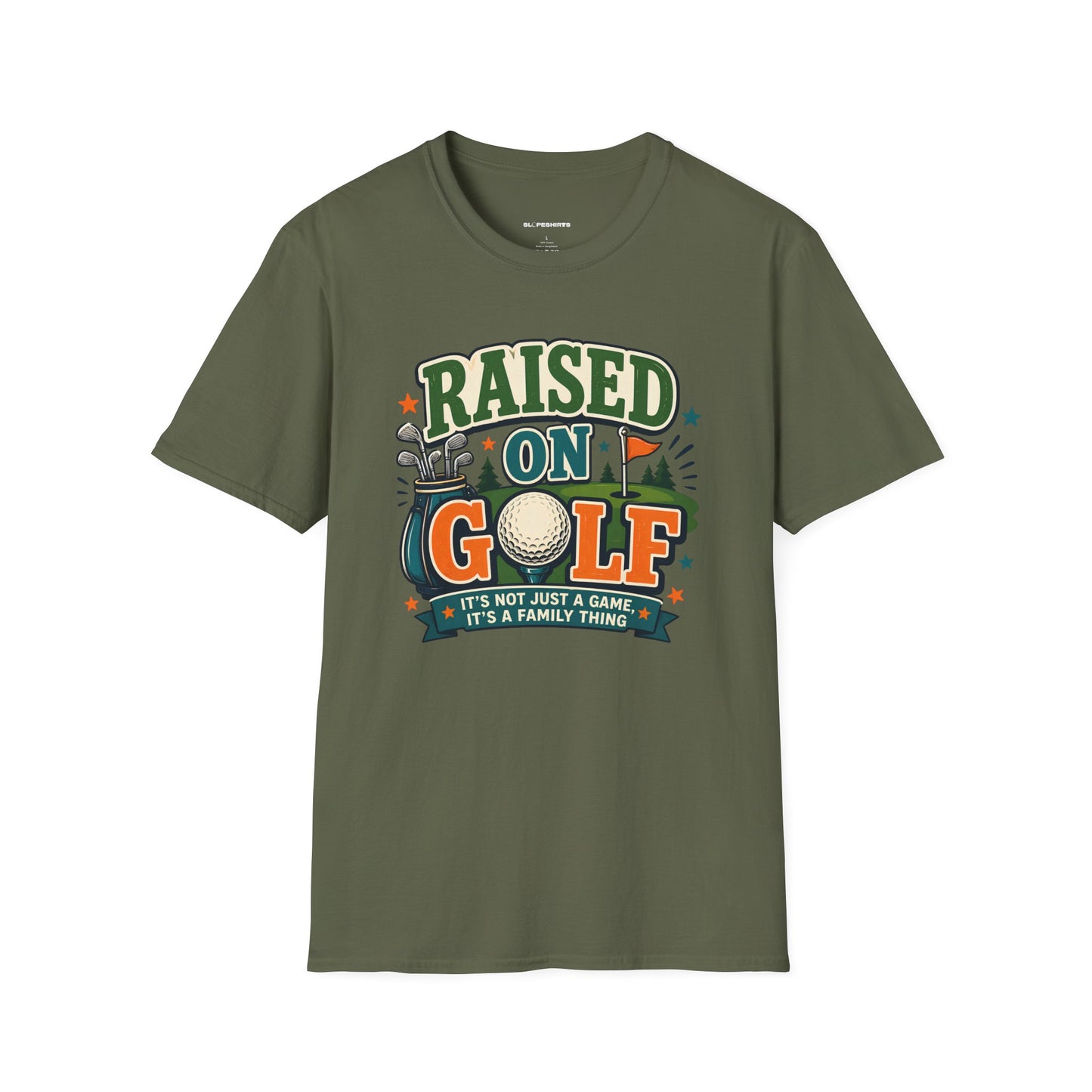 Raised on golf T-shirt