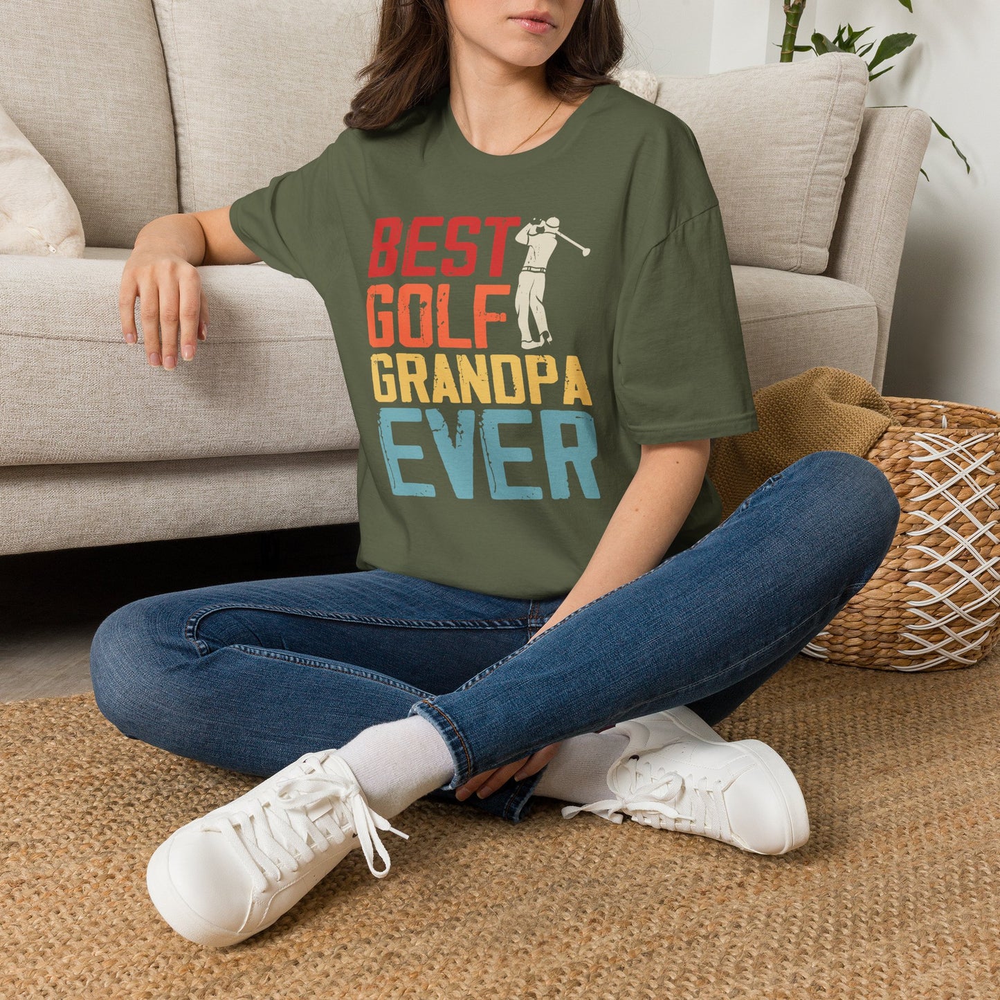 Best golf grandpa ever T-shirt