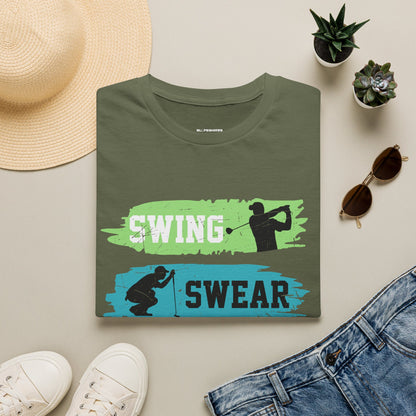 Swing swear find ball repeat T-shirt