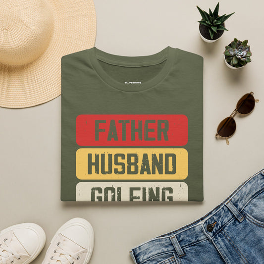 Father husband golfing legend T-shirt