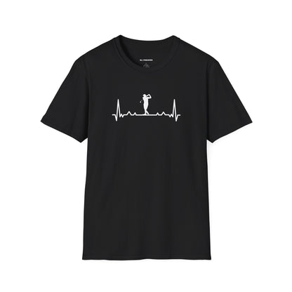 Golf heartbeat T-shirt