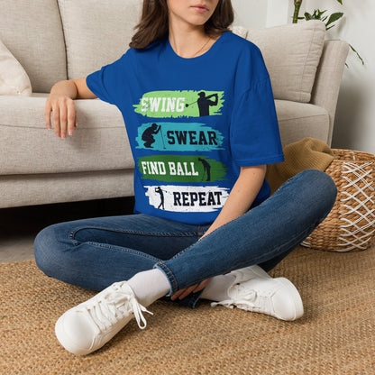 Swing swear find ball repeat T-shirt