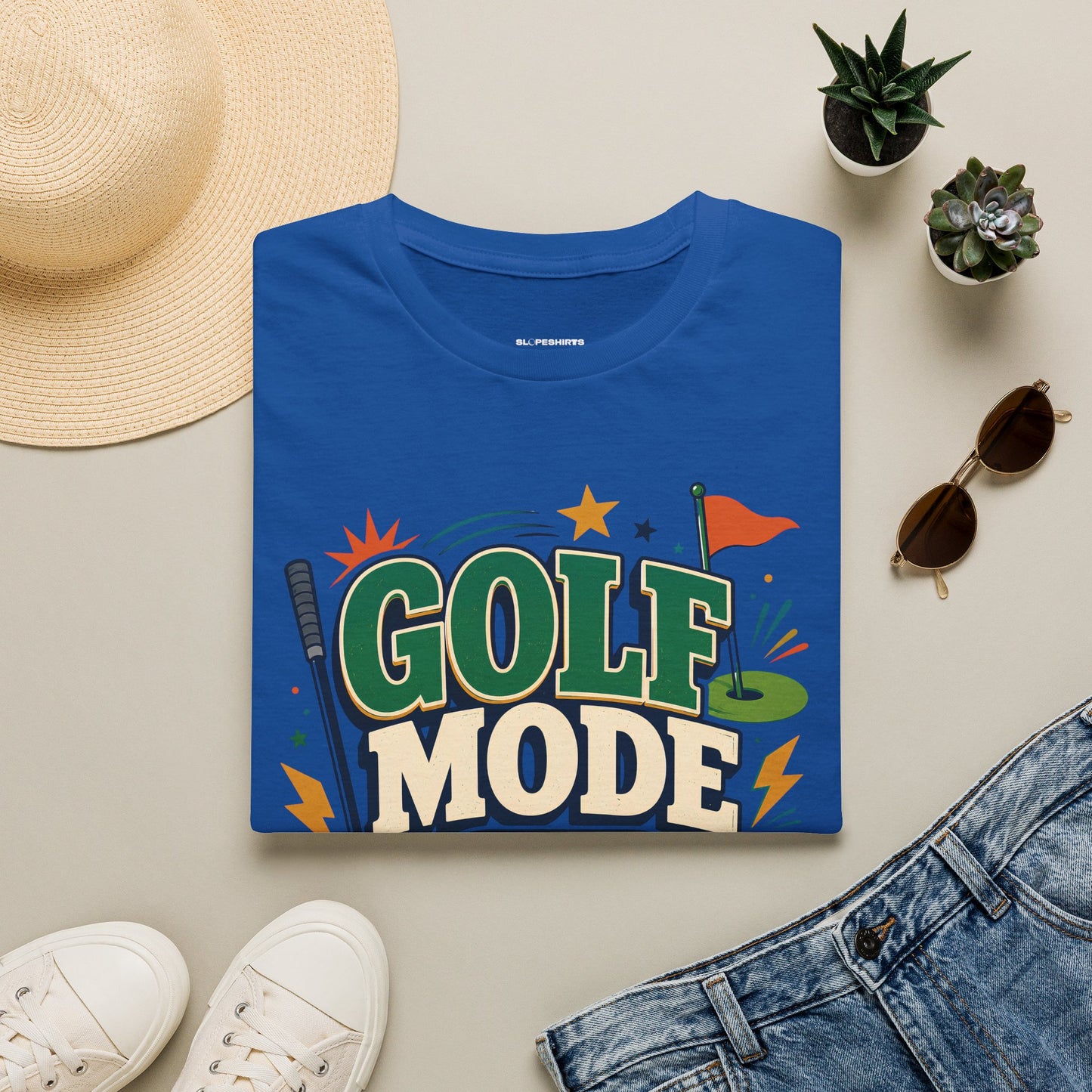 Golf mode on T-shirt