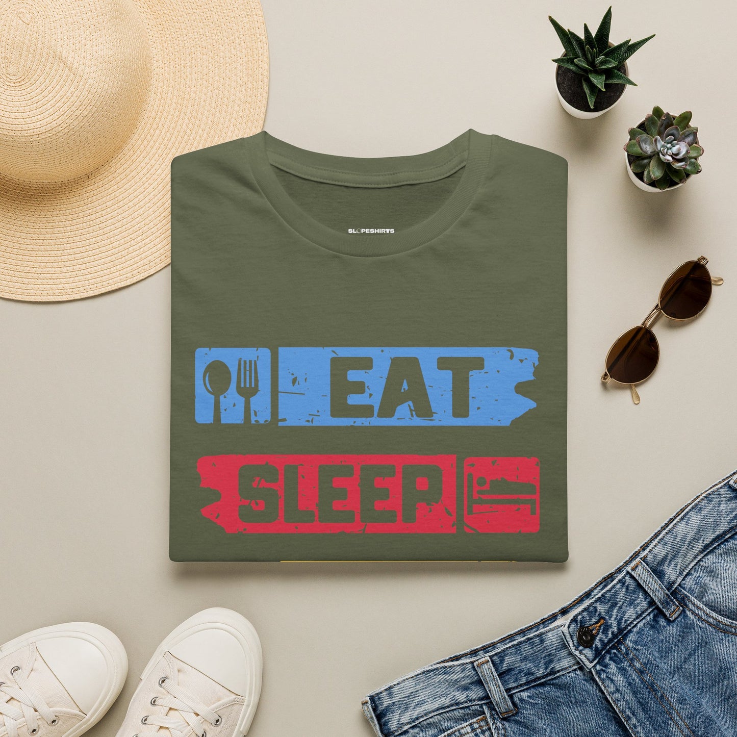 Eat sleep golf repeat T-shirt
