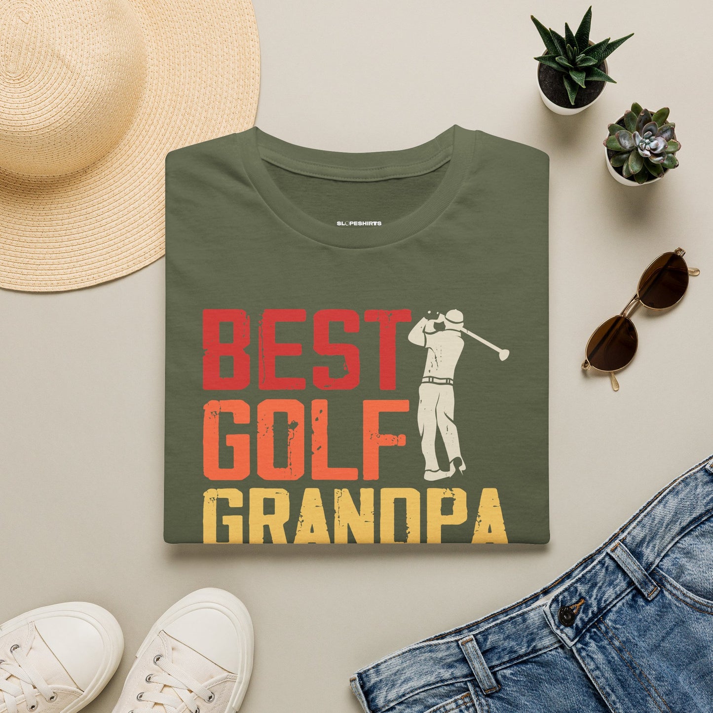 Best golf grandpa ever T-shirt