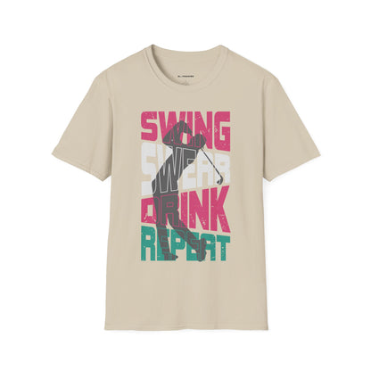 Swing swear drink repeat T-shirt