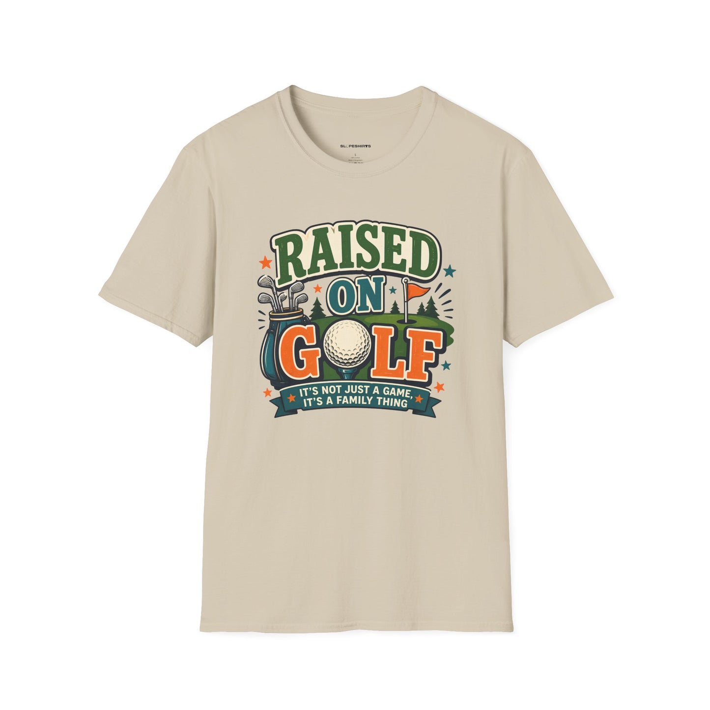 Raised on golf T-shirt