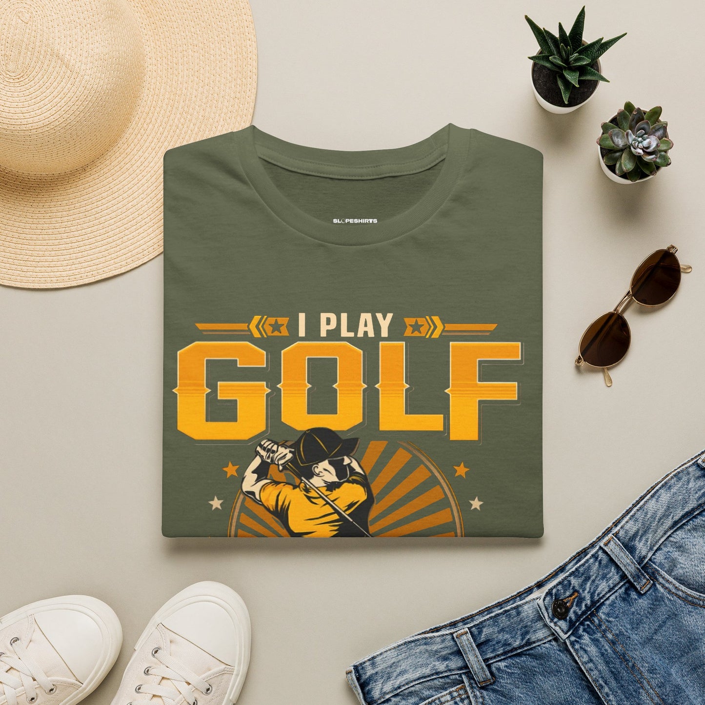 I play golf whats your superpower? T-shirt