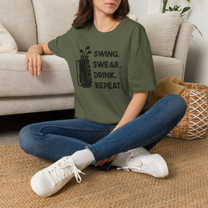 Swing swear drink repeat T-shirt