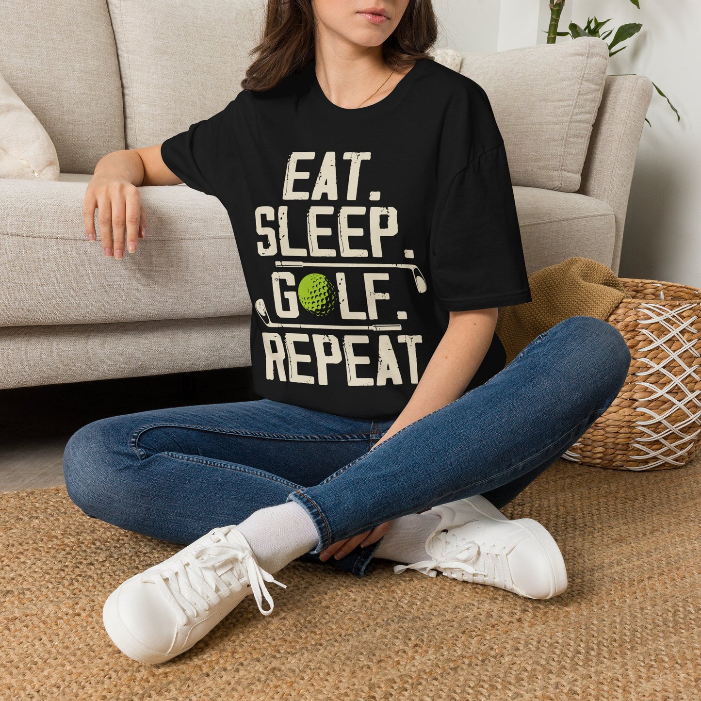 Eat sleep golf repeat T-shirt
