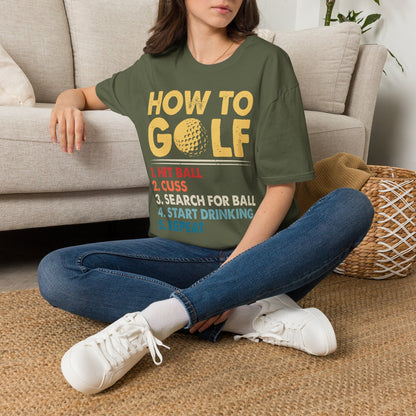 How to golf T-shirt
