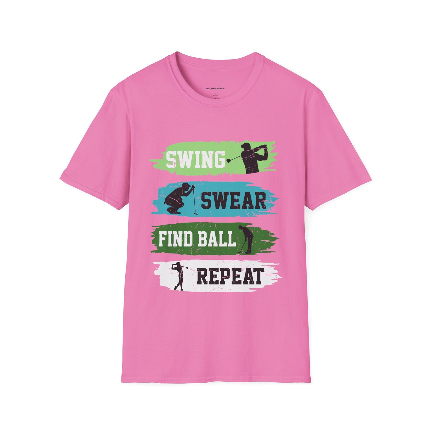 Swing swear find ball repeat T-shirt