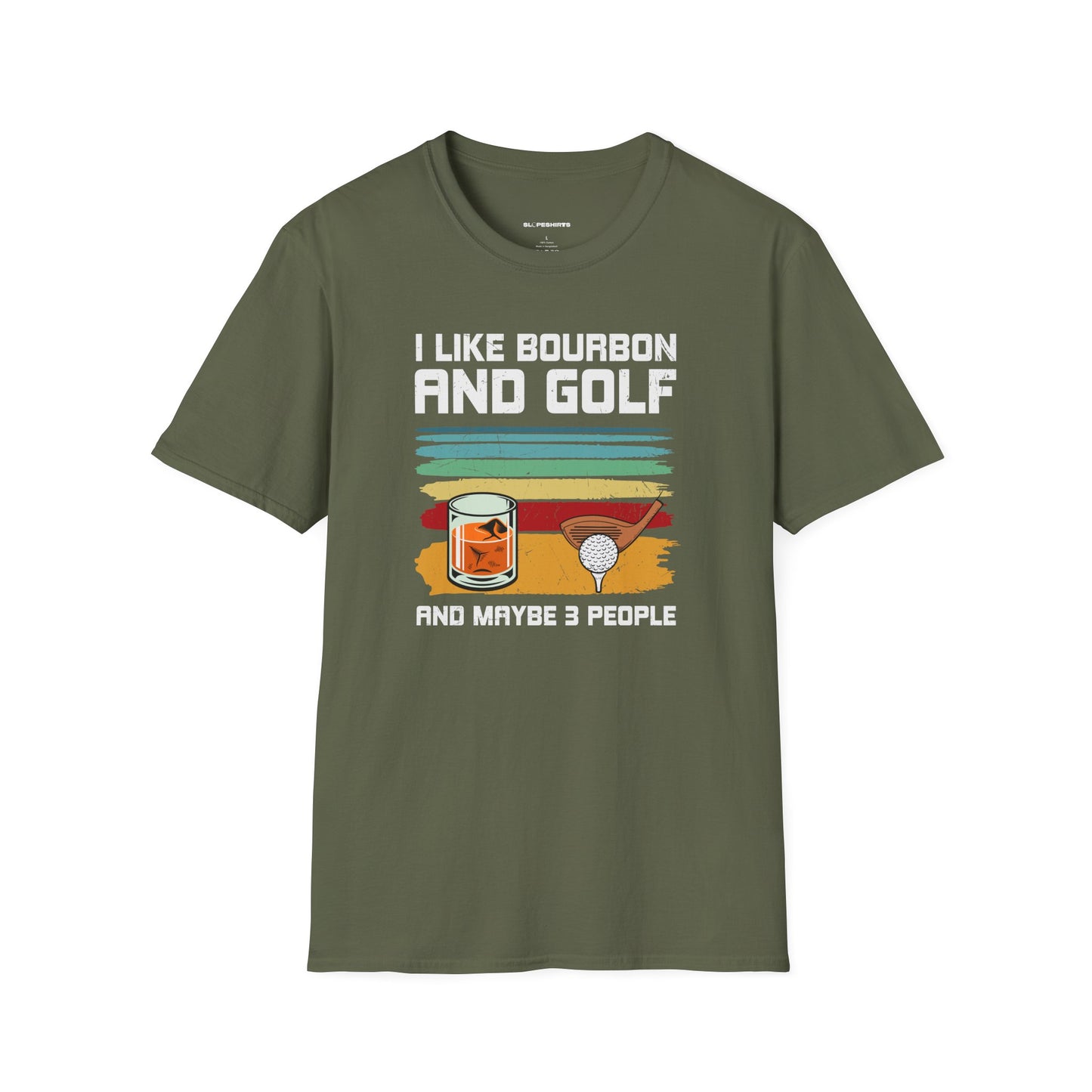 I like bourbon and golf T-shirt