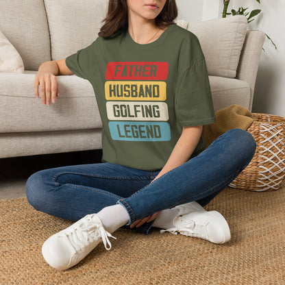 Father husband golfing legend T-shirt