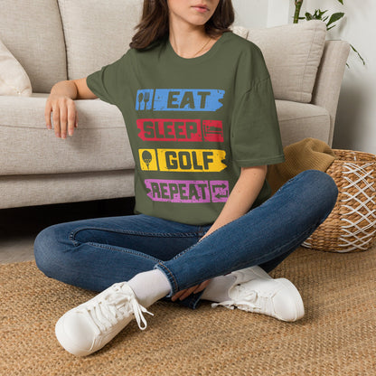 Eat sleep golf repeat T-shirt