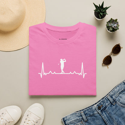 Golf heartbeat T-shirt