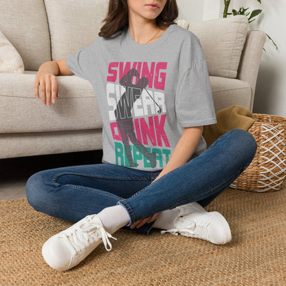 Swing swear drink repeat T-shirt