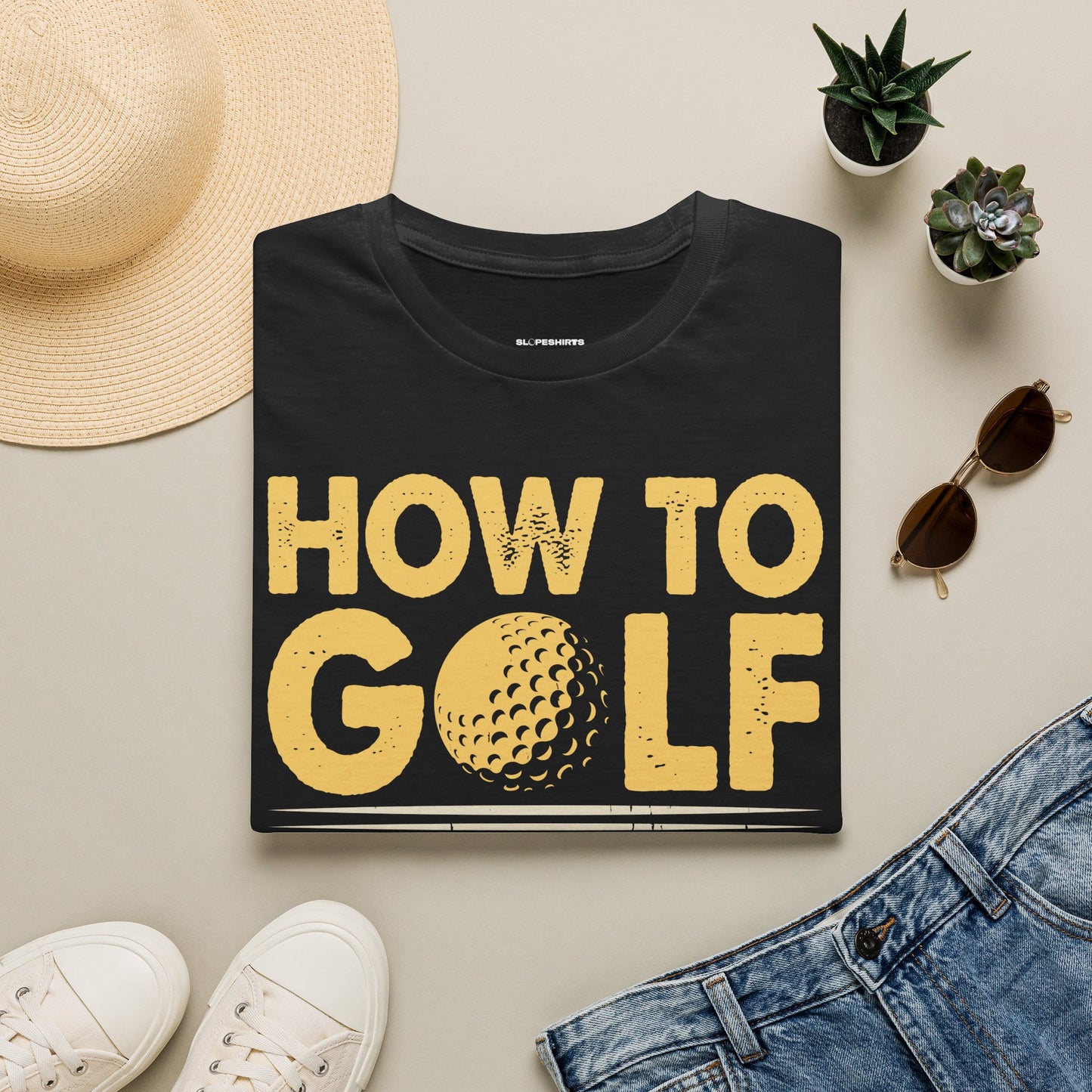 How to golf T-shirt