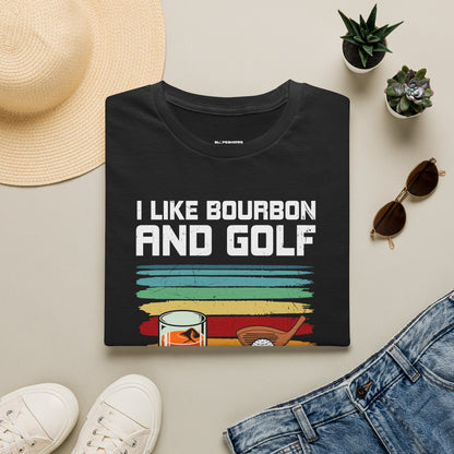 I like bourbon and golf T-shirt