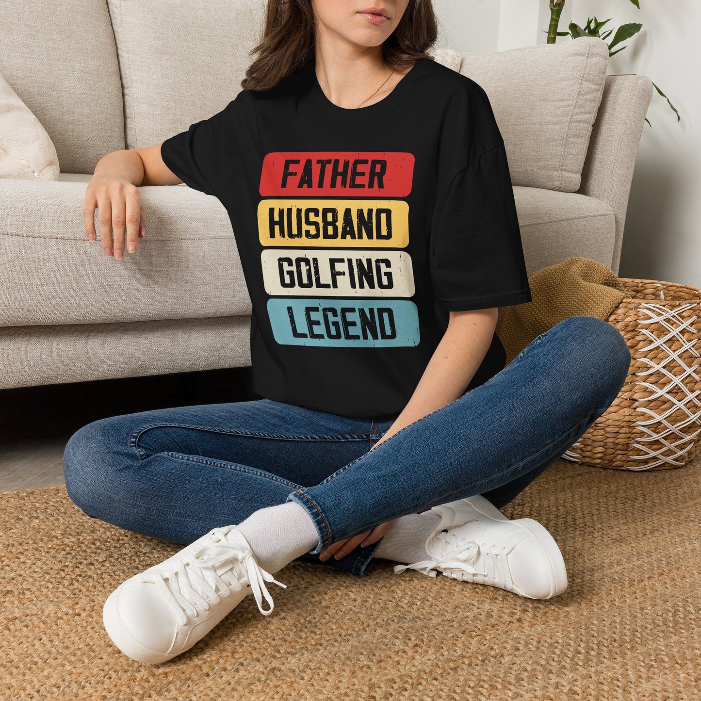 Father husband golfing legend T-shirt